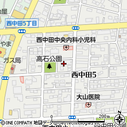 宮城県仙台市太白区西中田5丁目周辺の地図