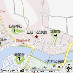 三日市公民館周辺の地図