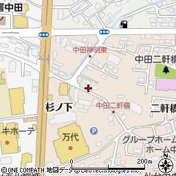 宮城県仙台市太白区中田町杉ノ下8周辺の地図