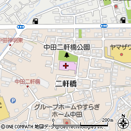 仙台市中田温水プール周辺の地図