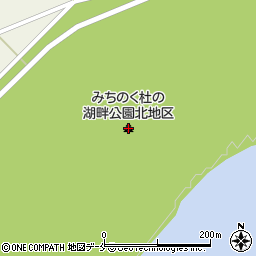 みちのく杜の湖畔公園北地区周辺の地図