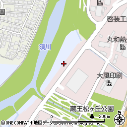 蔵王美原公園周辺の地図
