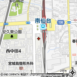 ファミリーマート南仙台駅西口店周辺の地図