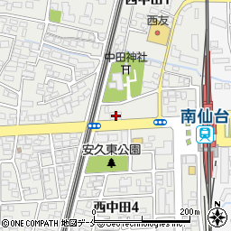 南仙台アルファビル周辺の地図