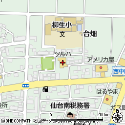 調剤薬局ツルハドラッグ仙台柳生店周辺の地図
