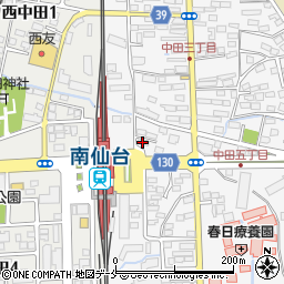 ベルリード南仙台周辺の地図