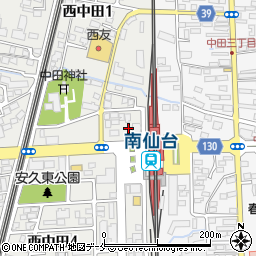 宮城県仙台市太白区西中田1丁目22周辺の地図