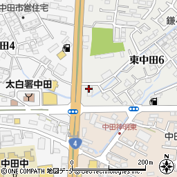 半田屋 中田店周辺の地図