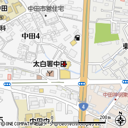 カラオケまねきねこ　仙台・中田店周辺の地図