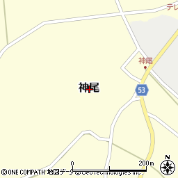 山形県山形市神尾周辺の地図