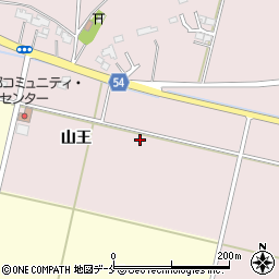 宮城県仙台市若林区二木山王周辺の地図