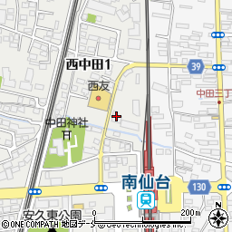 南仙台シティハウス周辺の地図