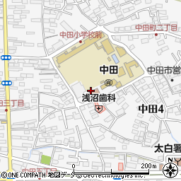 仙台市　中田市民センター周辺の地図