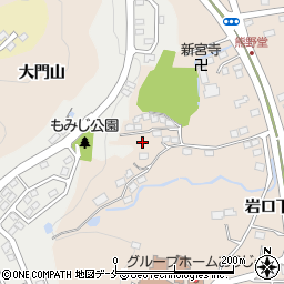 宮城県名取市高舘熊野堂大門山周辺の地図