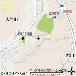 宮城県名取市高舘熊野堂（大門山）周辺の地図