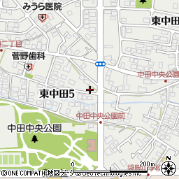 パティオール東中田弐番館周辺の地図