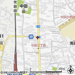 中田３周辺の地図