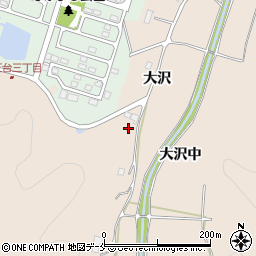 宮城県名取市高舘熊野堂大沢周辺の地図