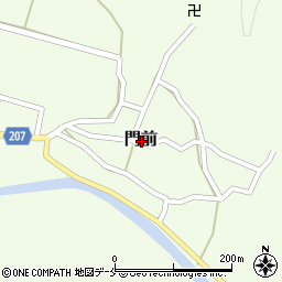 新潟県村上市門前周辺の地図