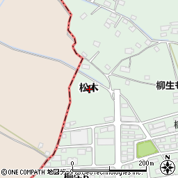 宮城県仙台市太白区柳生松木周辺の地図