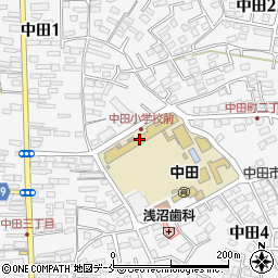 仙台市立中田小学校周辺の地図