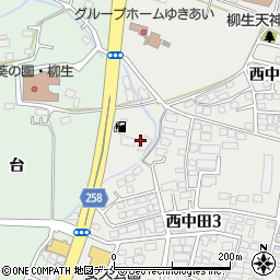 カメイ株式会社カーライフ事業部　西中田ＳＳ整備工場周辺の地図