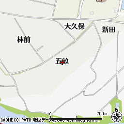 宮城県仙台市若林区日辺五畝周辺の地図