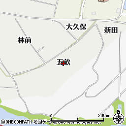 宮城県仙台市若林区日辺（五畝）周辺の地図