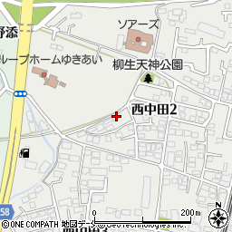 宮城県仙台市太白区西中田2丁目周辺の地図