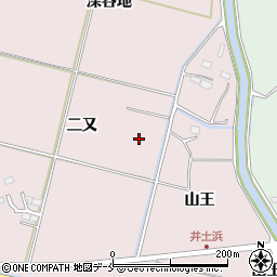 宮城県仙台市若林区二木二又周辺の地図