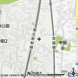 サンシャインハイツ西中田周辺の地図