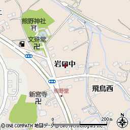 宮城県名取市高舘熊野堂岩口中周辺の地図