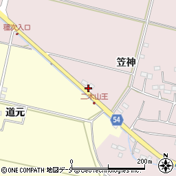 宮城県仙台市若林区二木広町周辺の地図