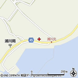 新潟県佐渡市浦川321周辺の地図