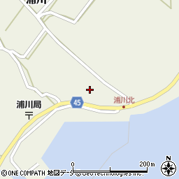 新潟県佐渡市浦川270周辺の地図