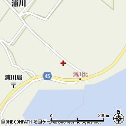 新潟県佐渡市浦川276周辺の地図