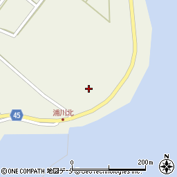 新潟県佐渡市浦川85周辺の地図