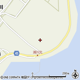 新潟県佐渡市浦川91周辺の地図