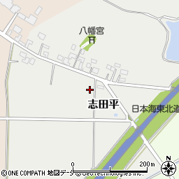 新潟県村上市志田平100-2周辺の地図