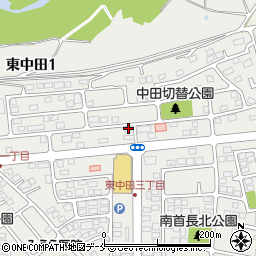 センテンス東中田２周辺の地図