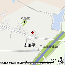 新潟県村上市志田平52周辺の地図