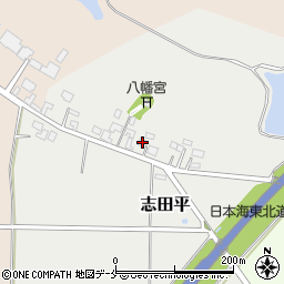 新潟県村上市志田平45周辺の地図