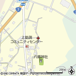 新潟県村上市上助渕周辺の地図
