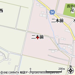 宮城県仙台市若林区二木二木前周辺の地図