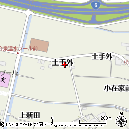 宮城県仙台市若林区今泉土手外周辺の地図