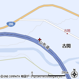 宮城県柴田郡川崎町今宿川岸山周辺の地図
