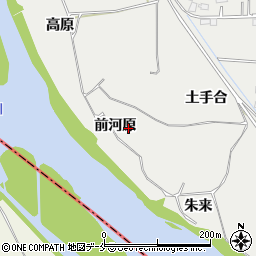 宮城県仙台市若林区日辺前河原周辺の地図