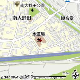 仙台市役所　水道局コールセンター周辺の地図