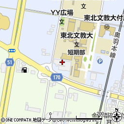 浜井電球工業山形工場周辺の地図