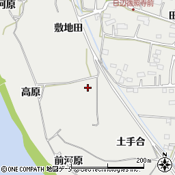 宮城県仙台市若林区日辺土手合周辺の地図